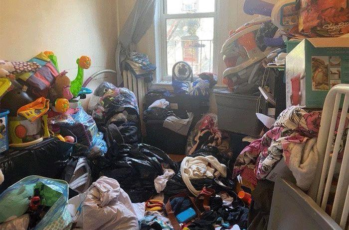 Interior Junk Removal - Before